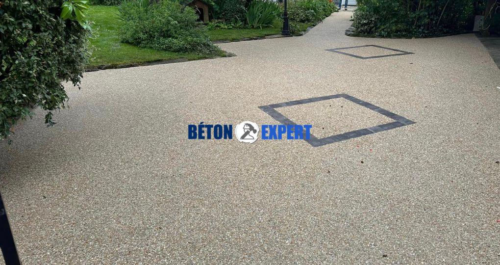 Terrasse en béton désactivé