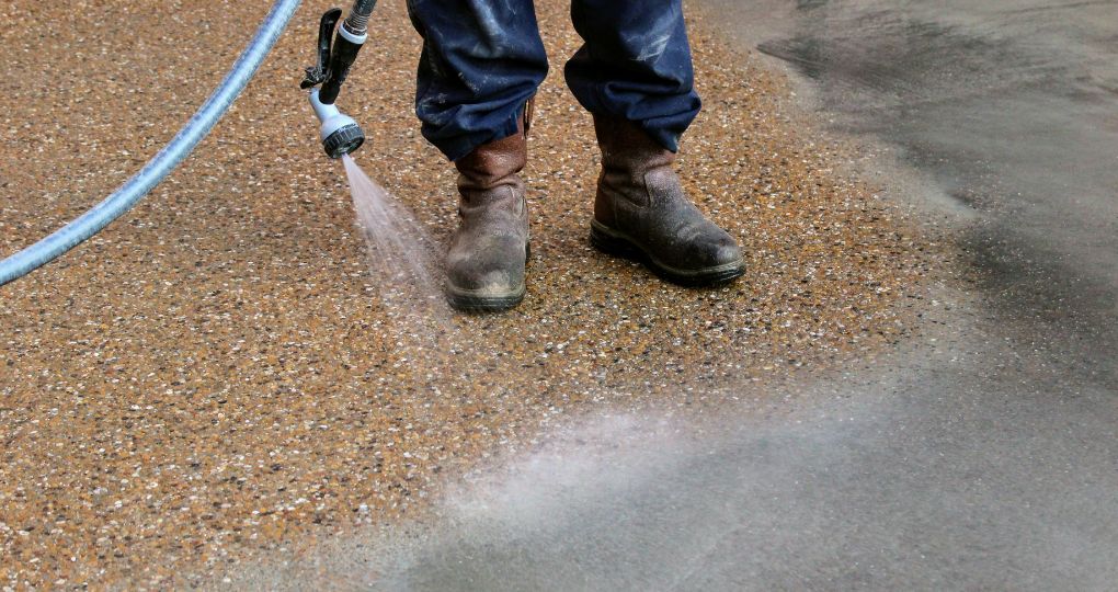 épaisseur de béton lavé