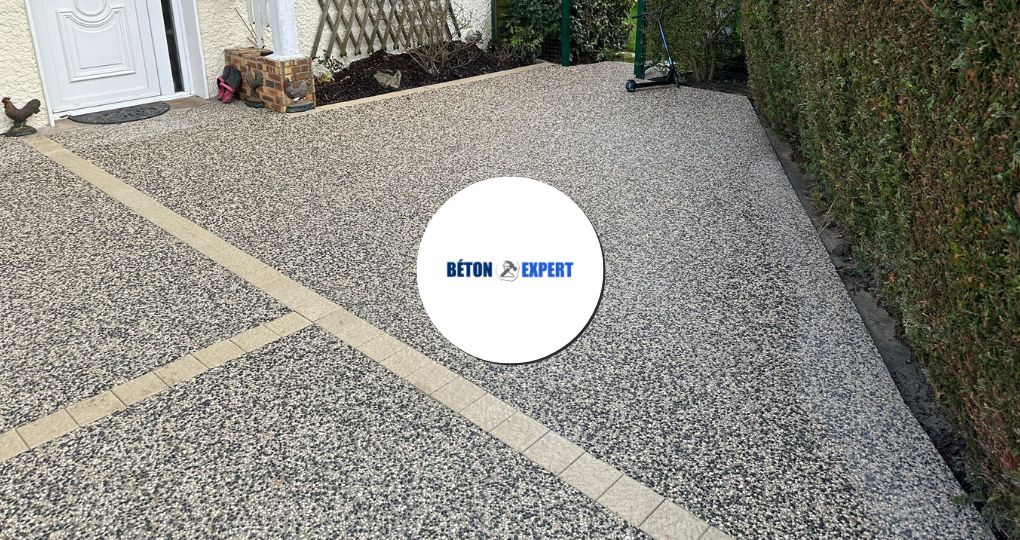 Béton désactivé avec armature